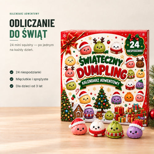 Świąteczny kalendarz adwentowy — 24 mini squishy