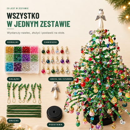 Choinka z koralików — zestaw DIY
