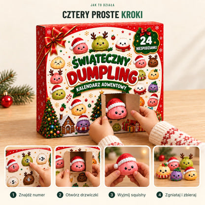 Świąteczny kalendarz adwentowy — 24 mini squishy