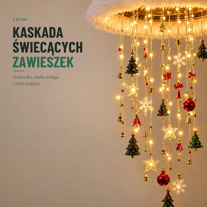 Świecąca czapka Mikołaja — lampka LED