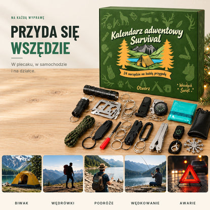 Kalendarz adwentowy Survival — 24 narzędzia