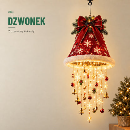 Świecąca czapka Mikołaja — lampka LED