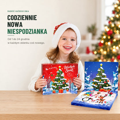 Kalendarz adwentowy z bransoletką i zawieszkami