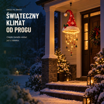 Świecąca czapka Mikołaja — lampka LED