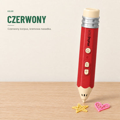 Długopis 3D dla dzieci — bezprzewodowy zestaw kreatywny