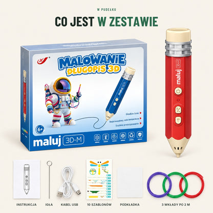 Długopis 3D dla dzieci — bezprzewodowy zestaw kreatywny