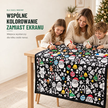 Koc do kolorowania z 24 markerami