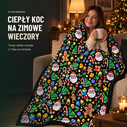 Koc do kolorowania z 24 markerami