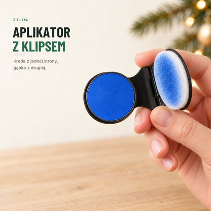 Kreda do włosów z aplikatorem — 8 kolorów, zmywalna