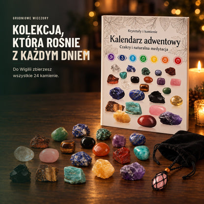 Kalendarz adwentowy z 24 kryształami