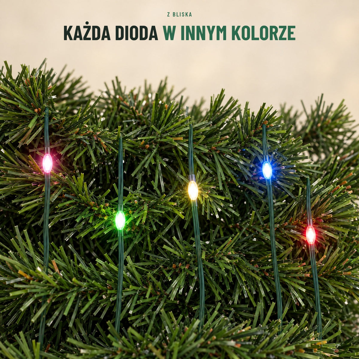 Inteligentne lampki na choinkę — wzory z aplikacji