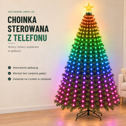 Inteligentne lampki na choinkę — wzory z aplikacji