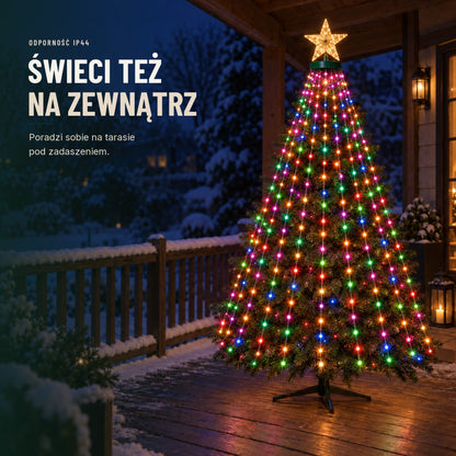 Inteligentne lampki na choinkę — wzory z aplikacji