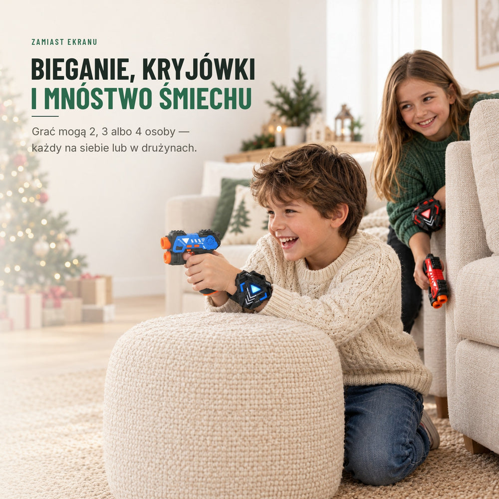 Zestaw laser tag dla 4 graczy