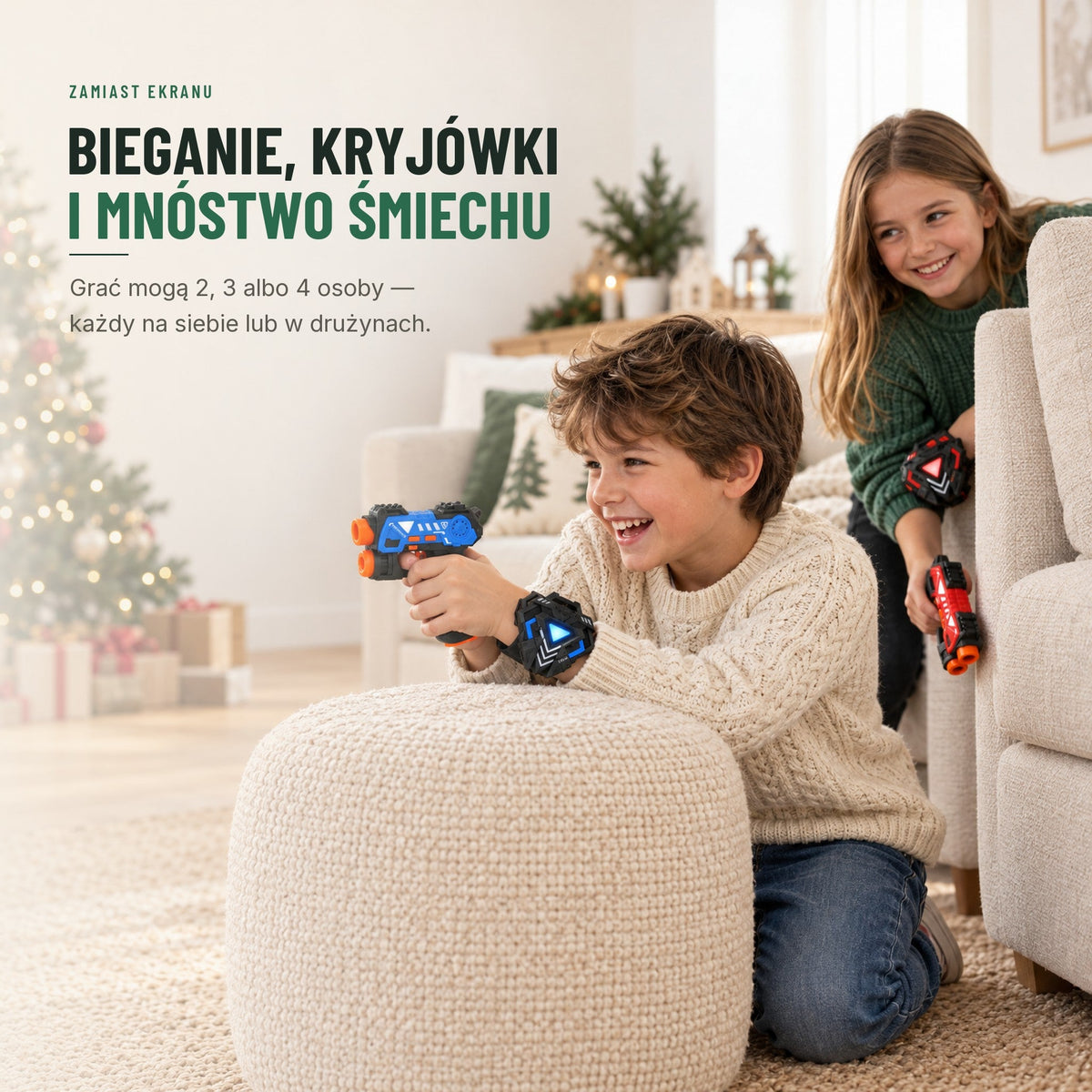 Zestaw laser tag dla 4 graczy