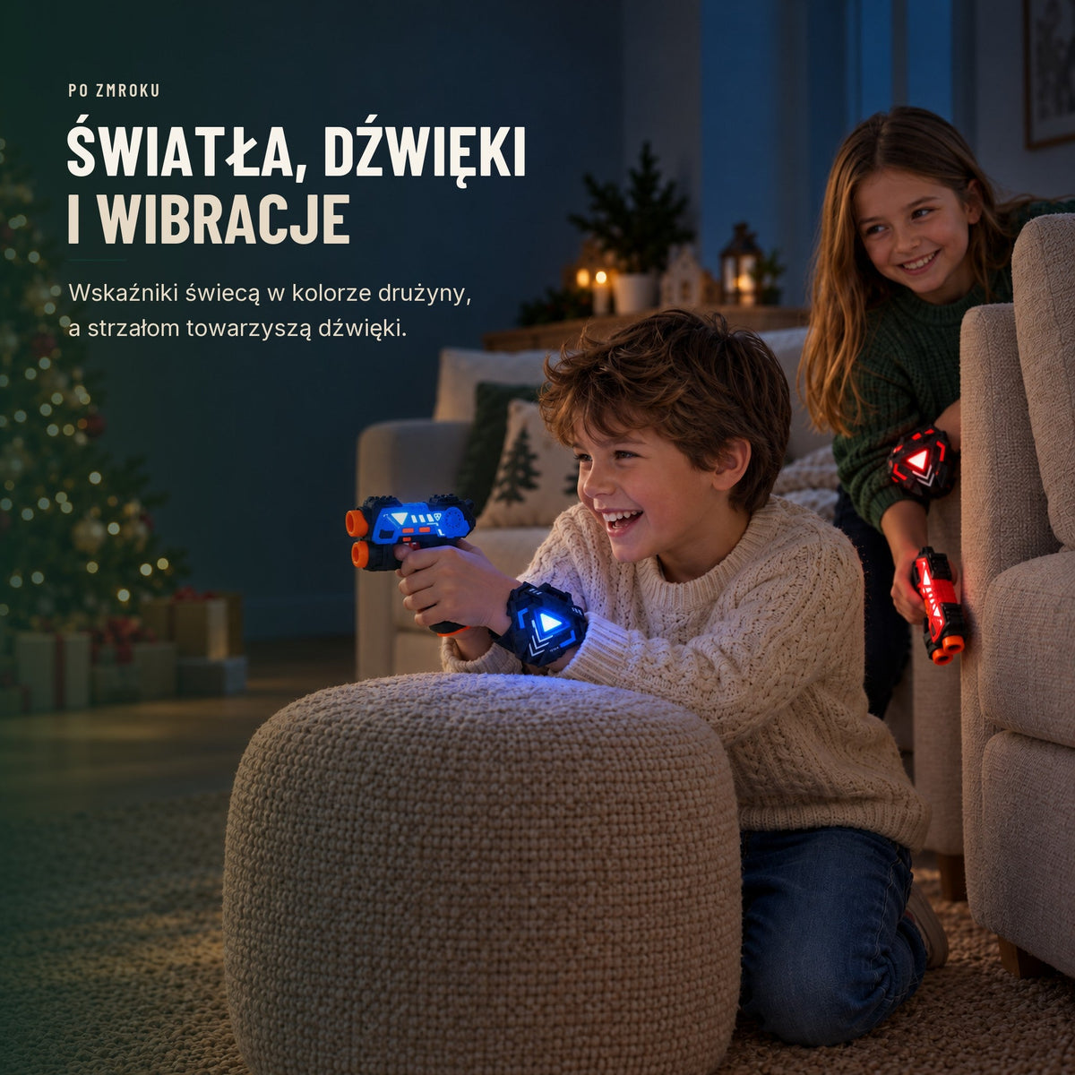 Zestaw laser tag dla 4 graczy