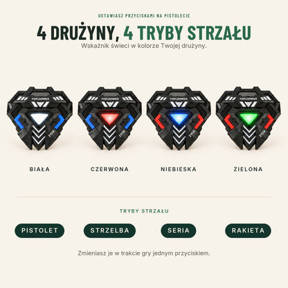 Zestaw laser tag dla 4 graczy