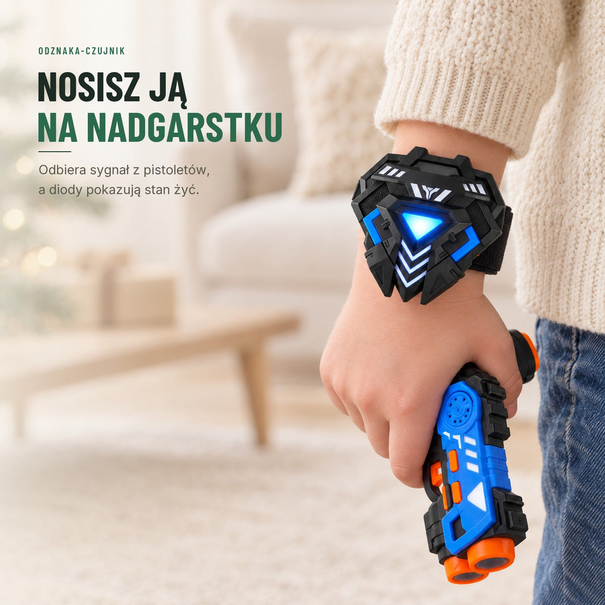 Zestaw laser tag dla 4 graczy