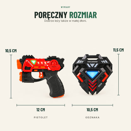 Zestaw laser tag dla 4 graczy