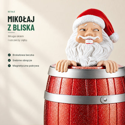Mikołaj w beczce — zabawny dozownik papierosów