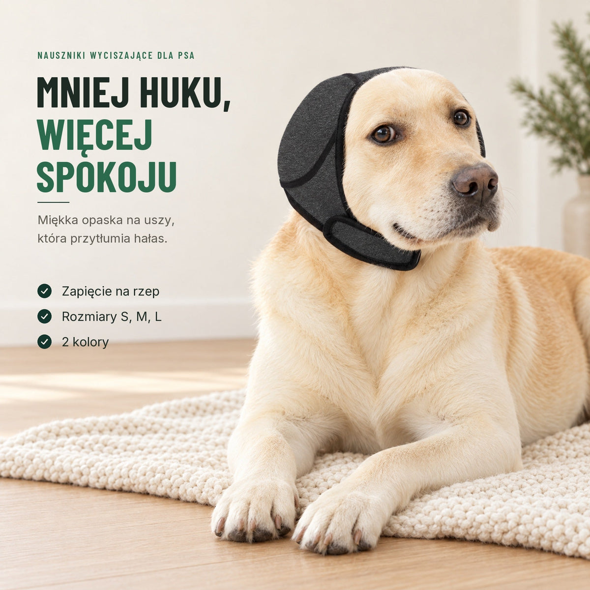 Nauszniki wyciszające dla psa