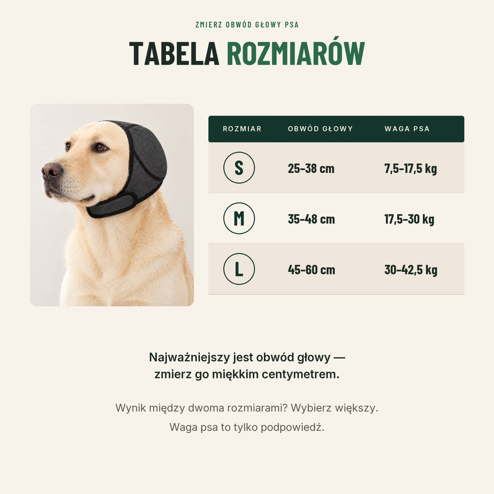 Nauszniki wyciszające dla psa