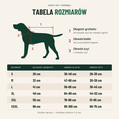 Świąteczne przebranie dla psa — Mikołaj na grzbiecie