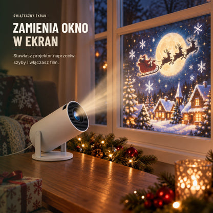 Projektor świąteczny — Mikołaj w Twoim oknie