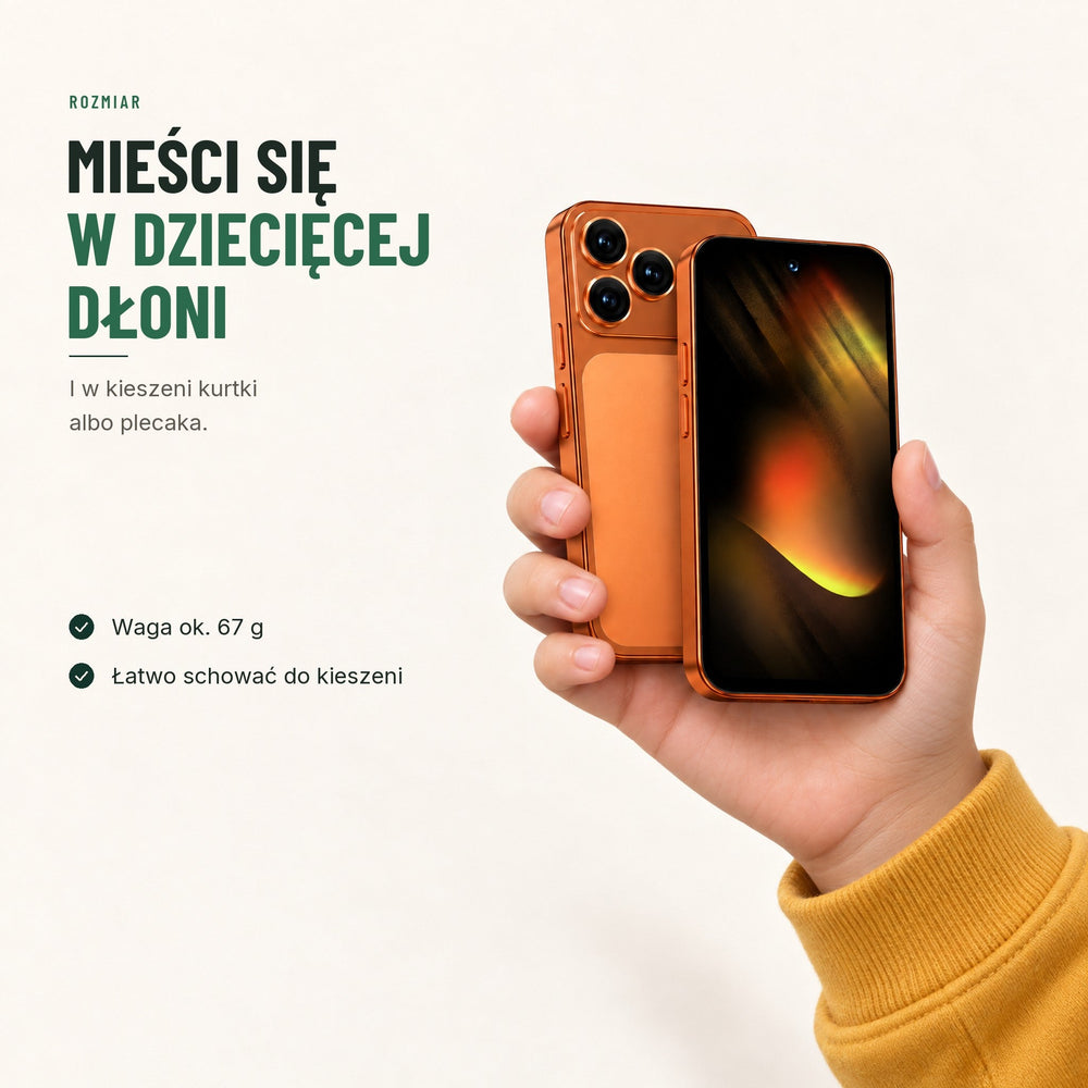 Mini smartfon dla dziecka — pierwszy telefon do kontaktu z rodzicem